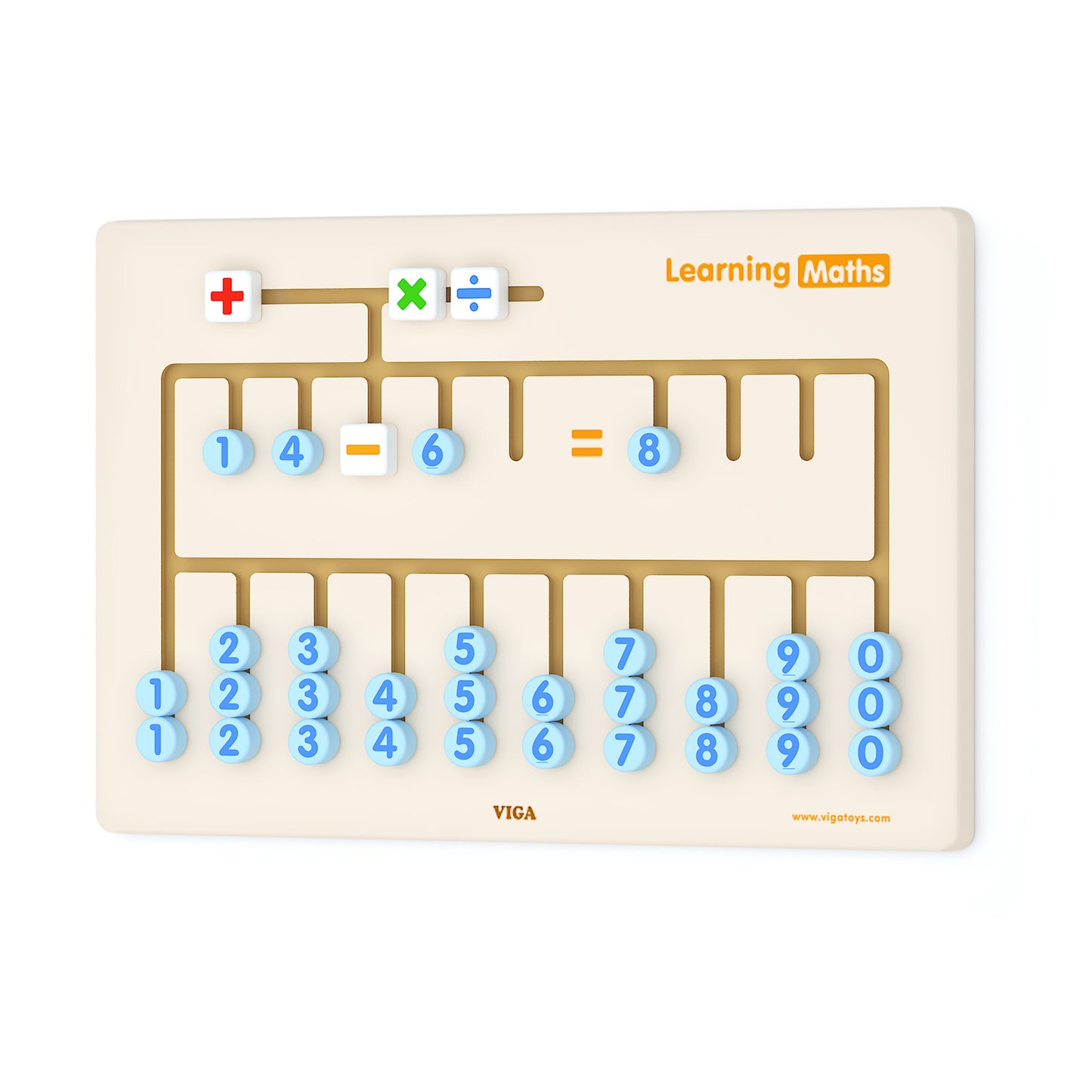 VIGA Wooden wall game Maths Learning