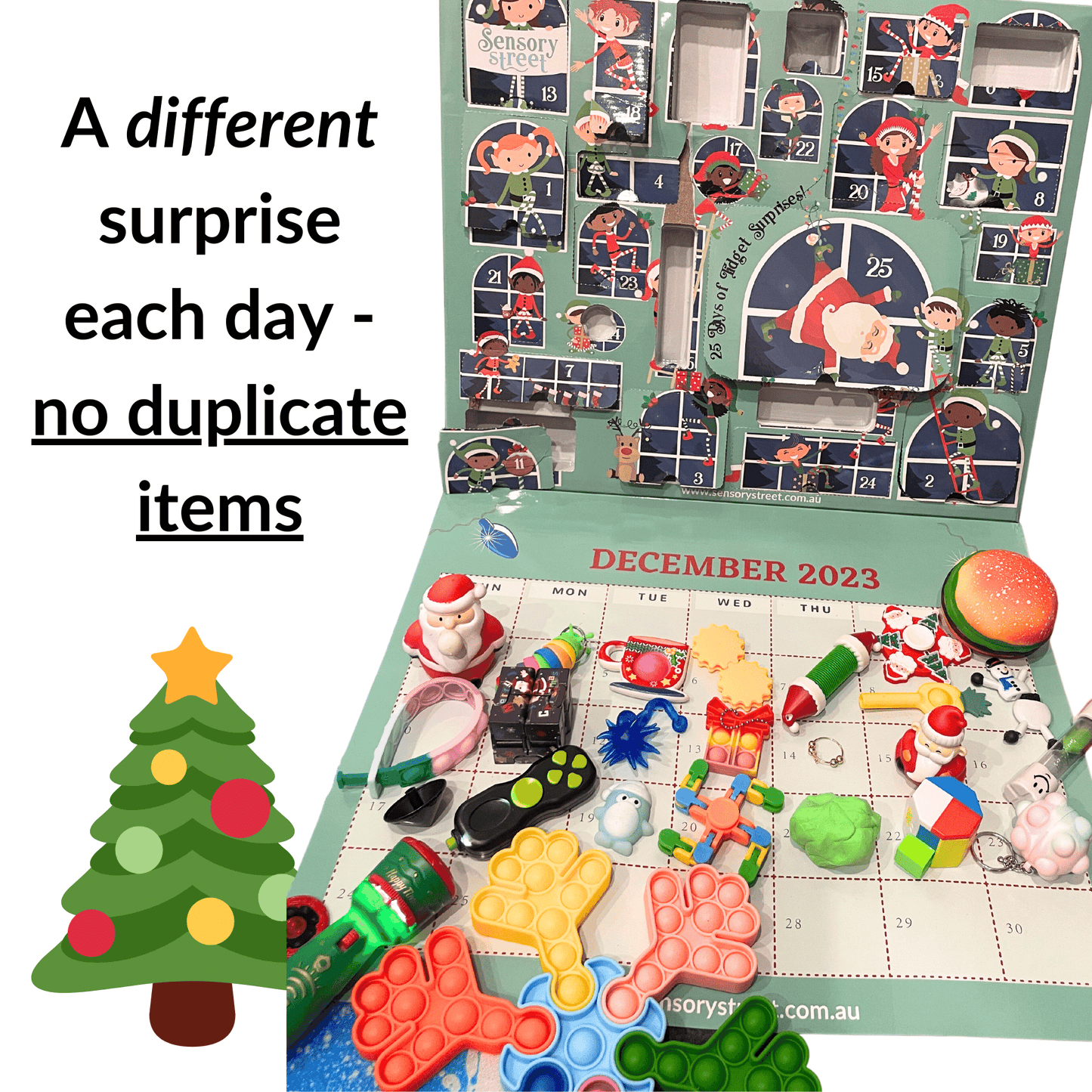 Deluxe Advent Fidget Calendar All toys
