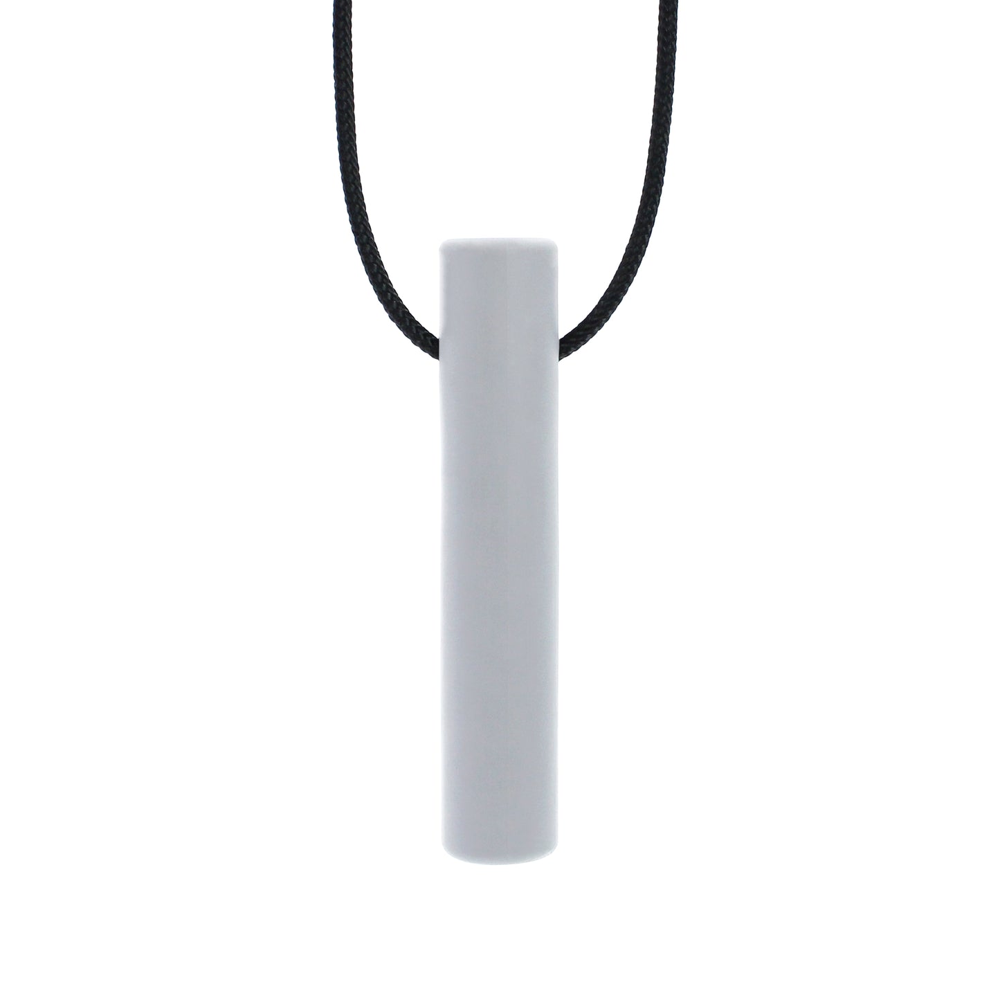 ARK Bite Tube Hollow Chew Necklace light grey