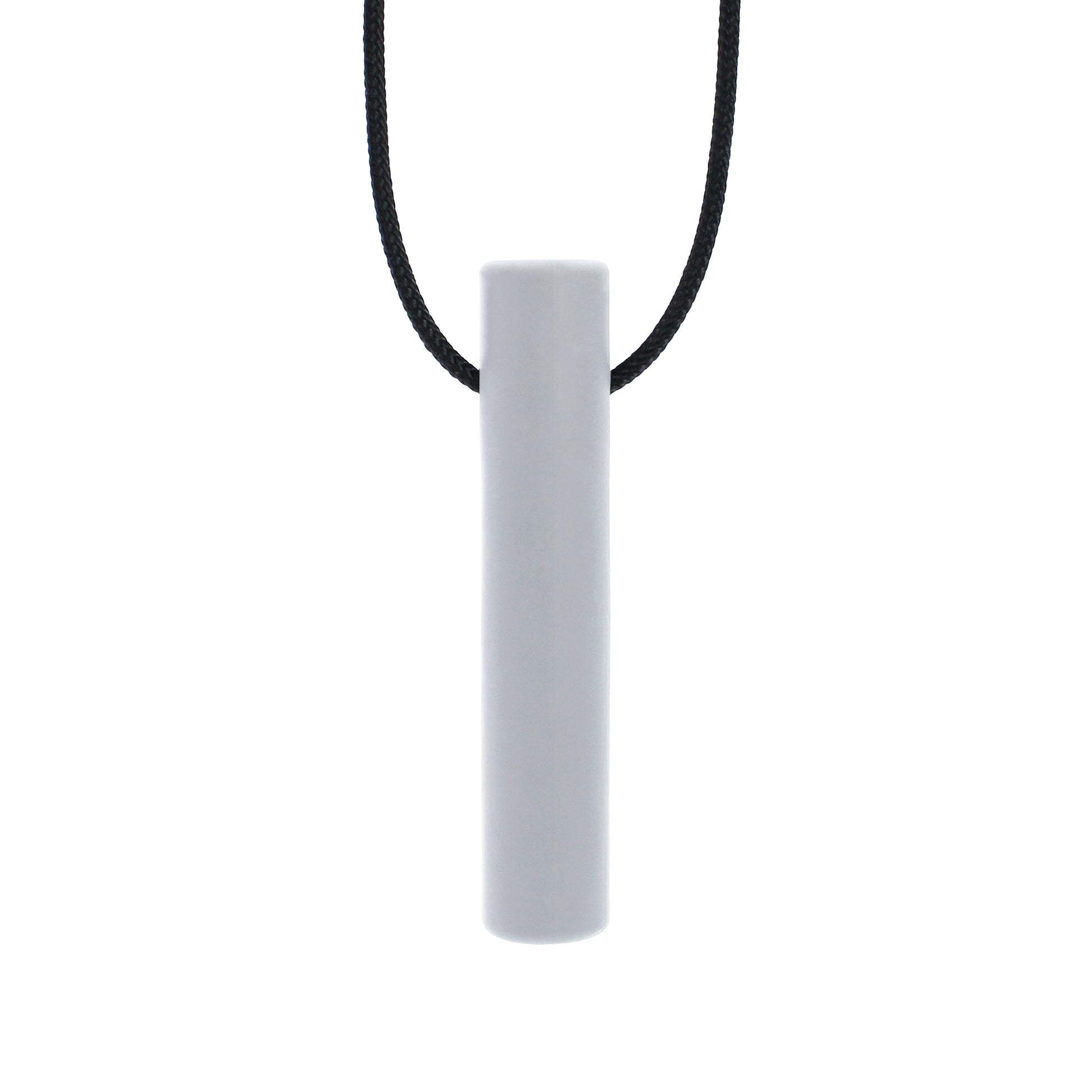 ARK Bite Tube Hollow Chew Necklace light grey