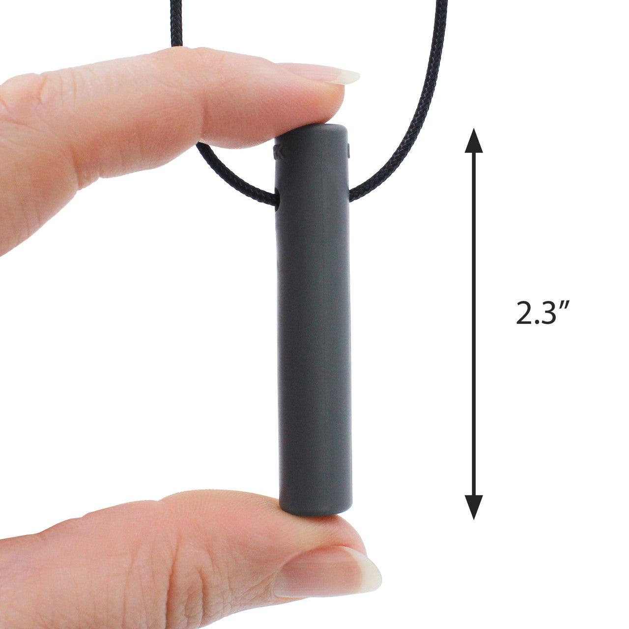 ARK Bite Tube Hollow Chew Necklace black size