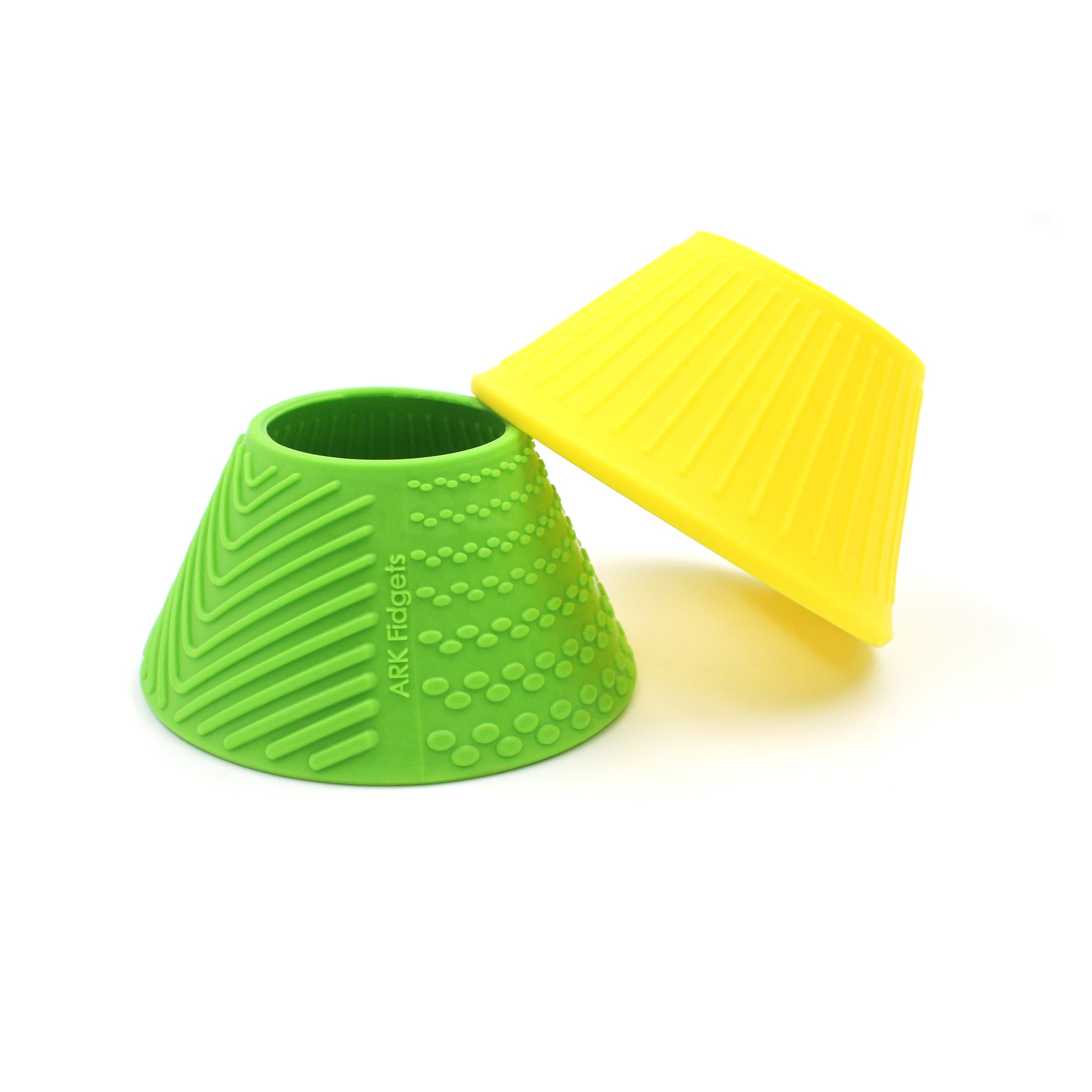 ARK Flidget Flippable Fidget Green and yellow