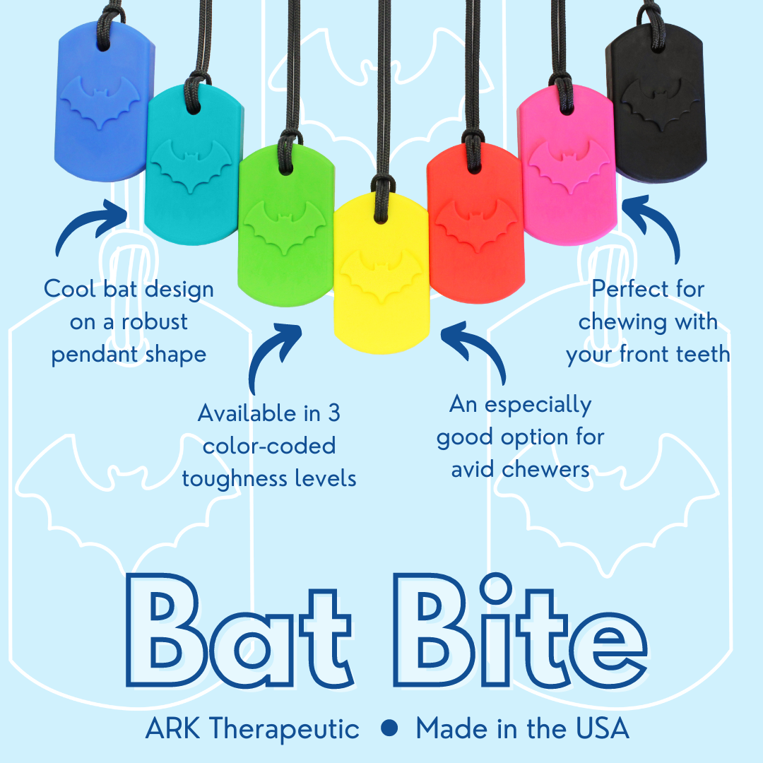 ARK Bat Bite Sensory Chew Necklace Features