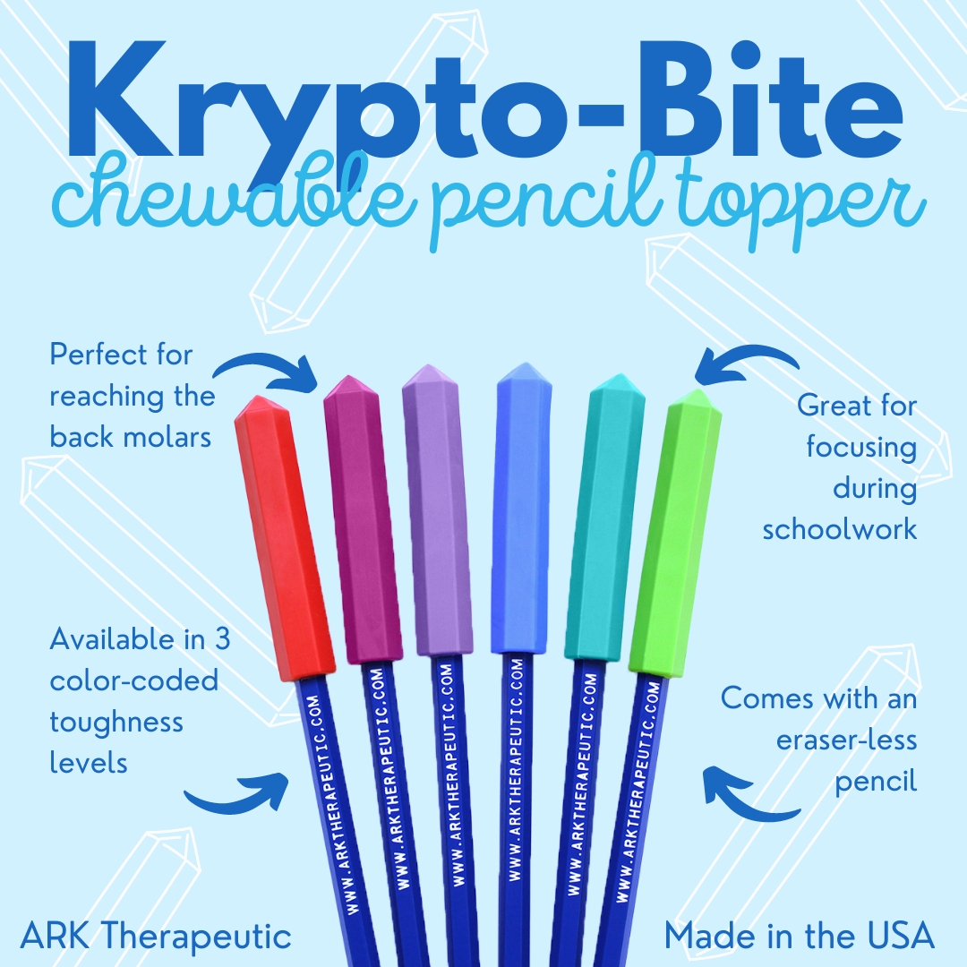 Ark kryptobite chewable pencil topper features