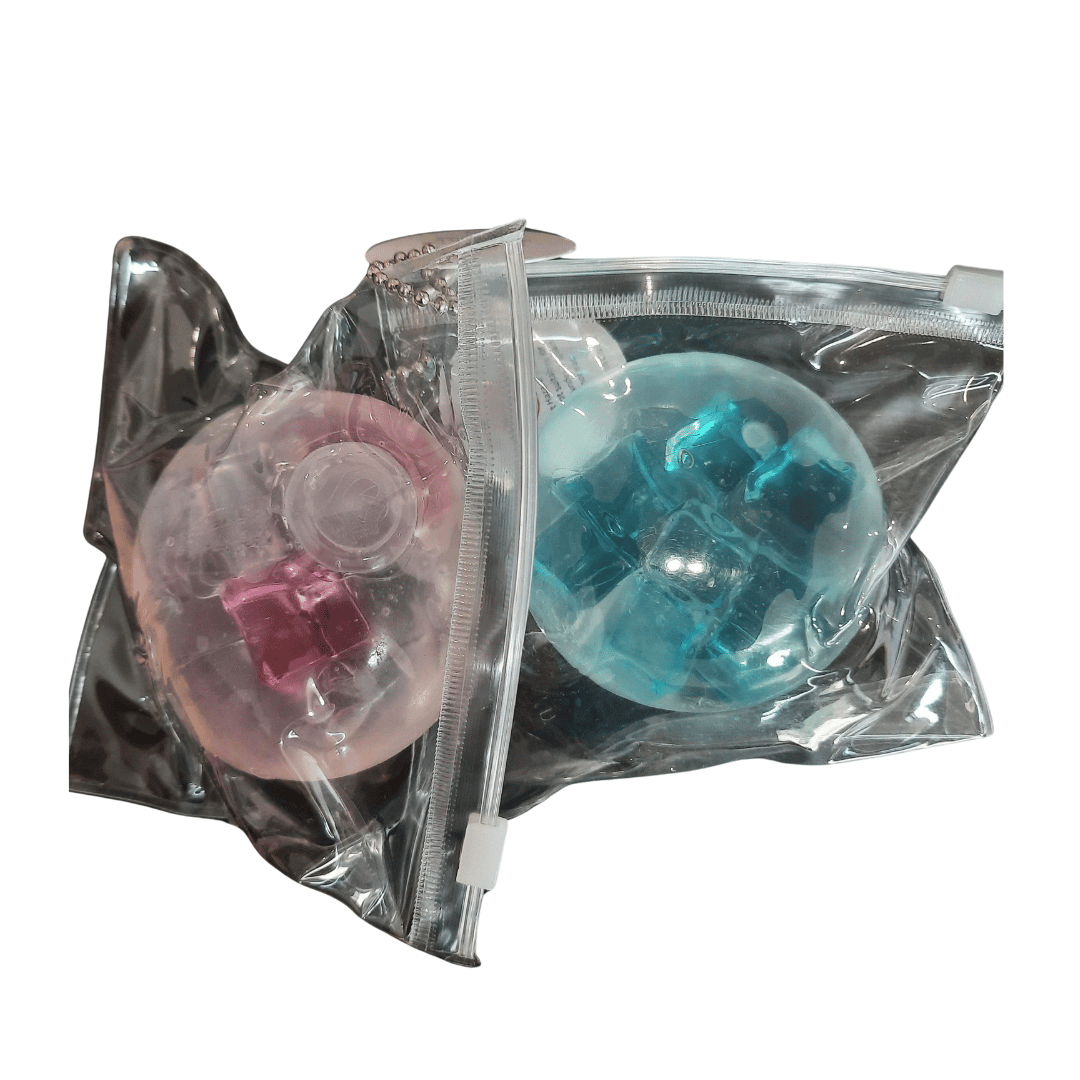 ASMR Ice Ice Baby Squish Ball in bag