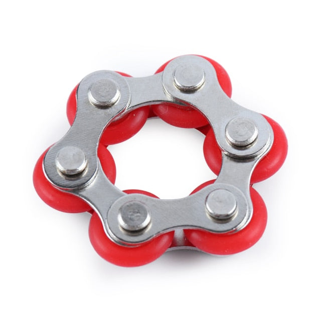 Bike Chain Fidget Red