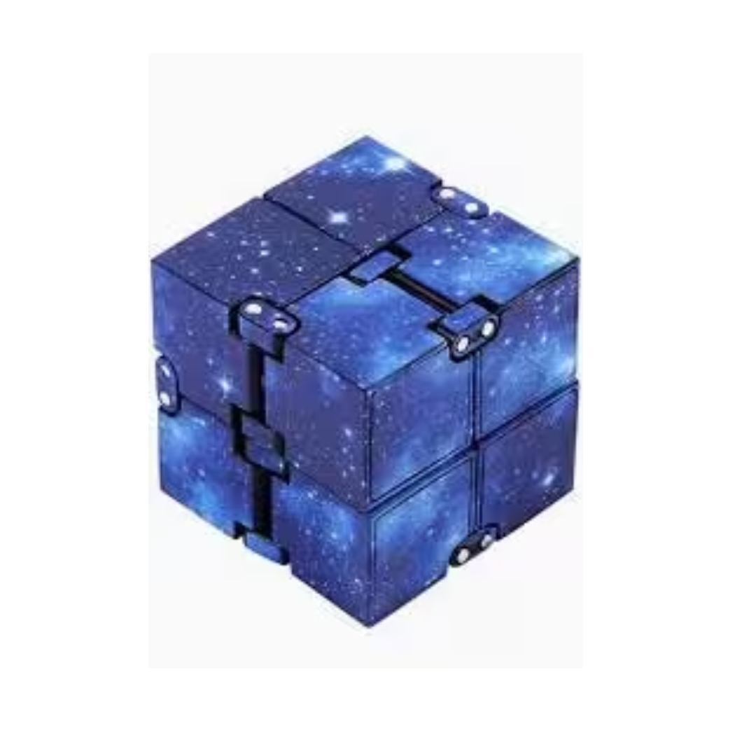 Fidget Infinity Cube Blue Galaxy