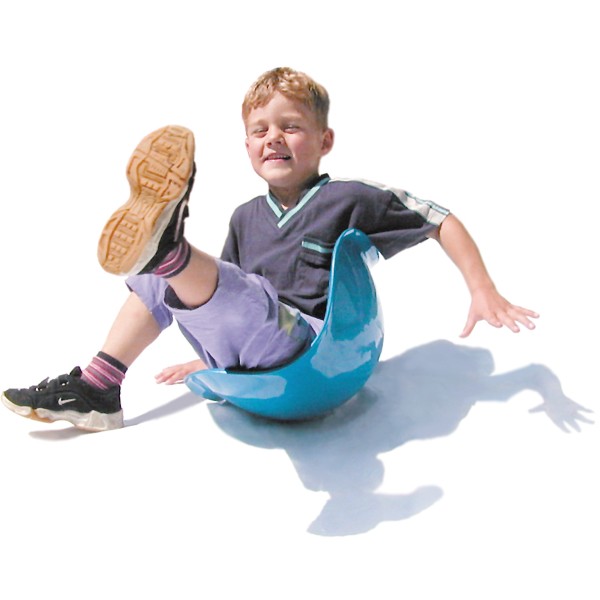 Boy using Bilibo Classic Blue