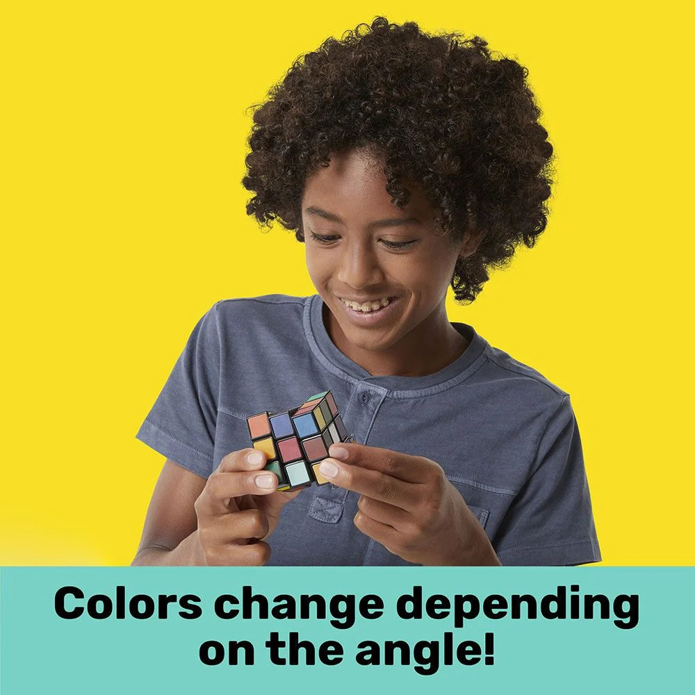 Boy with Rubiks Impossible Cube