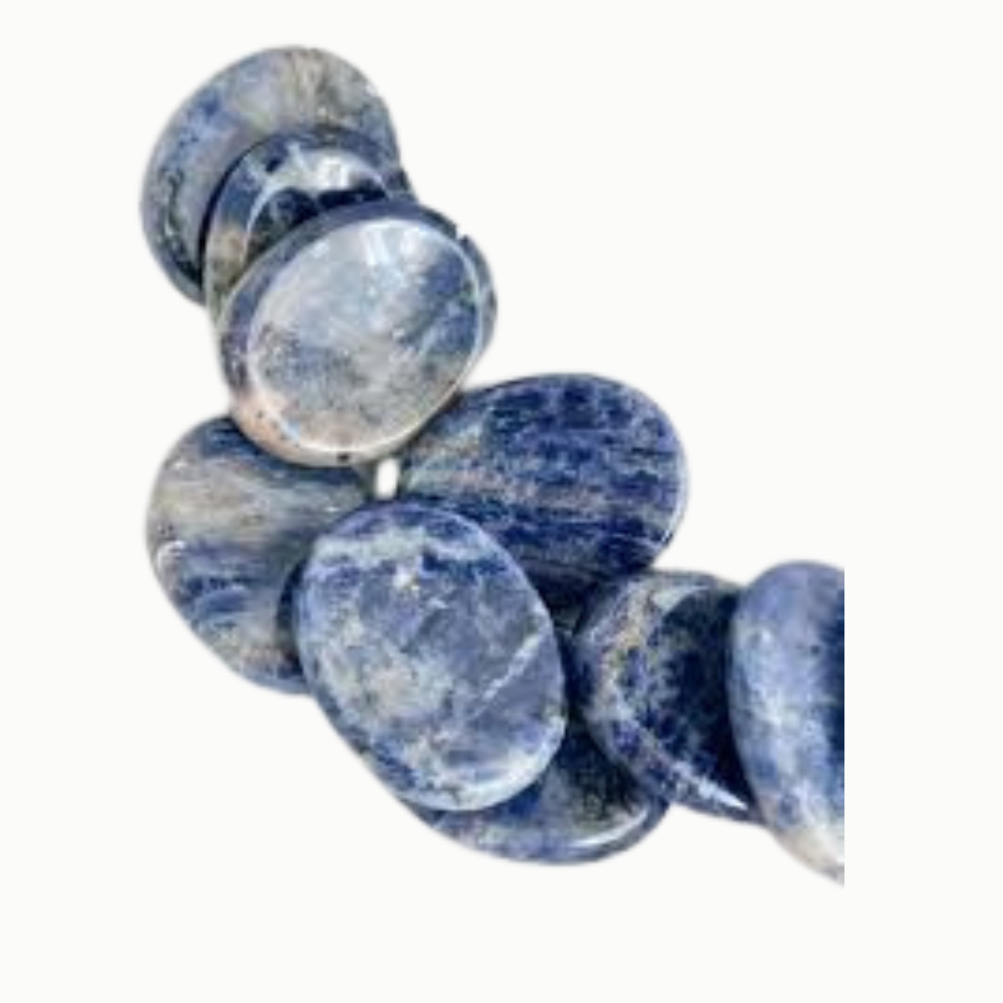 Blue worry stones, looking a bit stormy