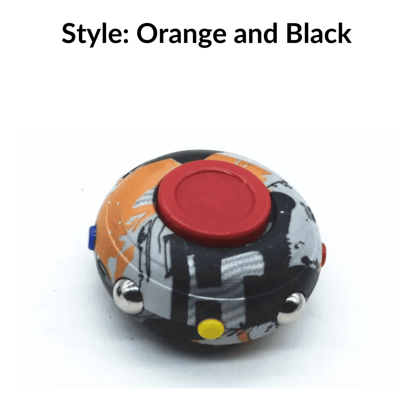 Click n Spin Fidget Spinner orange and black
