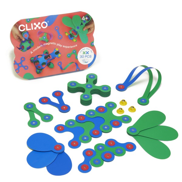 Clixo Crew Pack Blue and Green Contents
