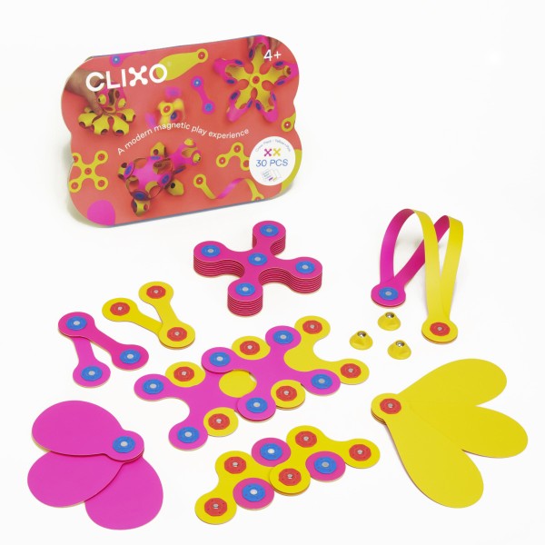 Clixo Crew Pack Pink and Yellow Contents