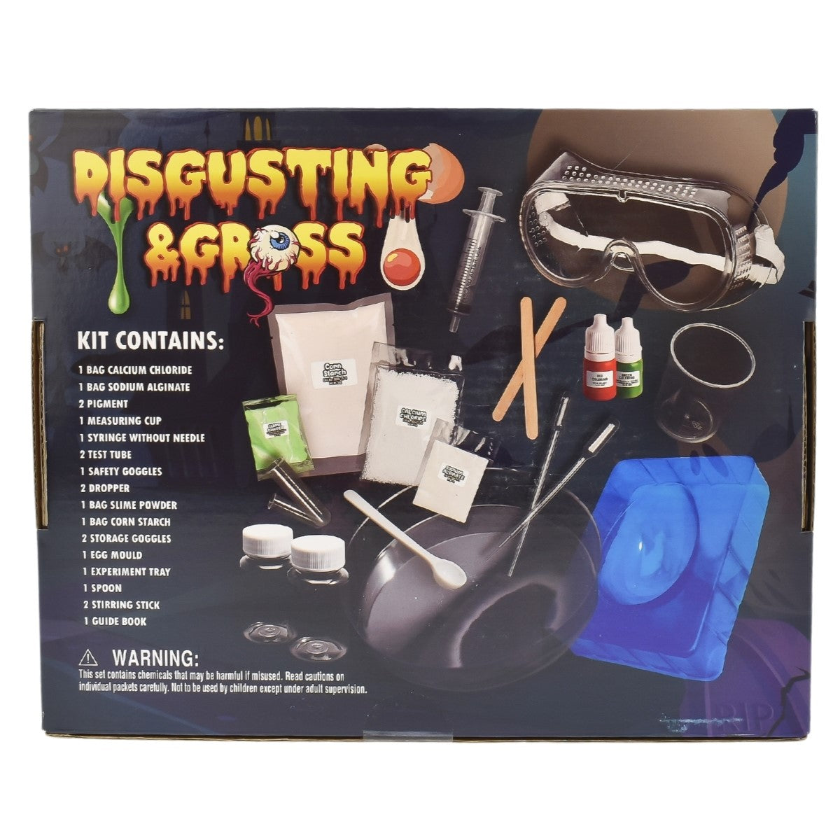Disgusting and Gross Science Kit Box contents