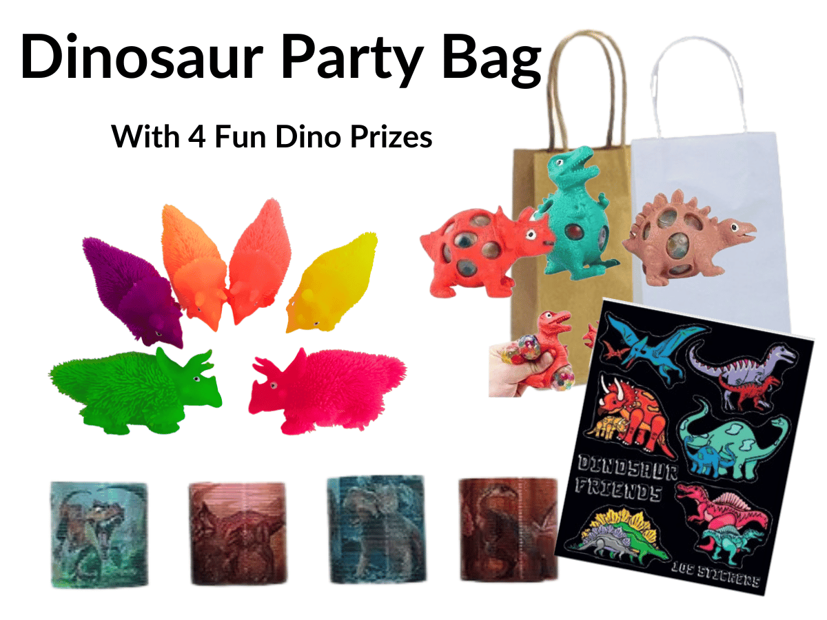 Dinosaur Party Time Favor Bags