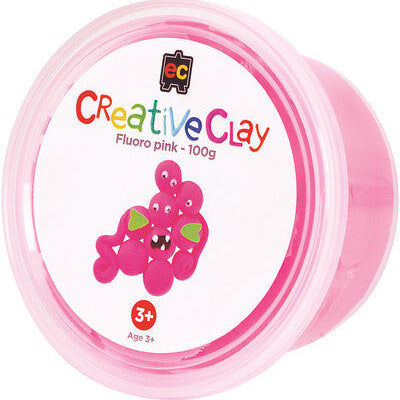 Creative Clay 100g tub Fluoro Pink