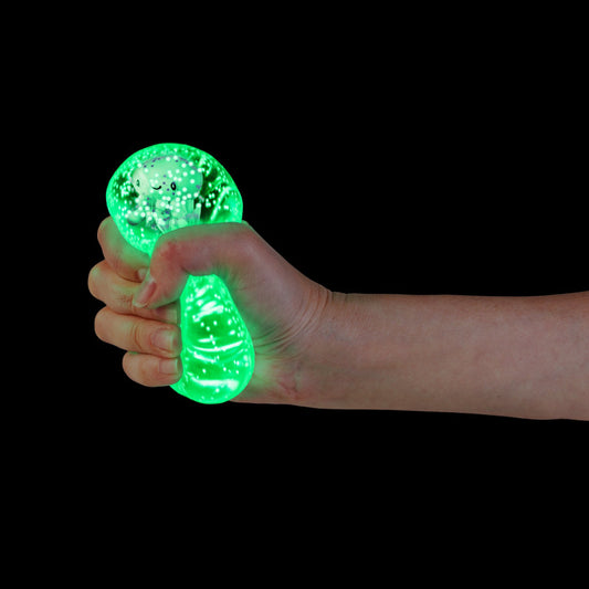Smooshos Super Squeeze Diamond Sphere Jellyfish glowing