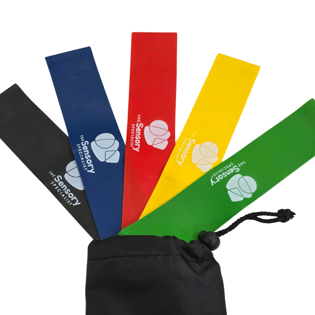 Foot Fidget Bands Pack of 5 colours