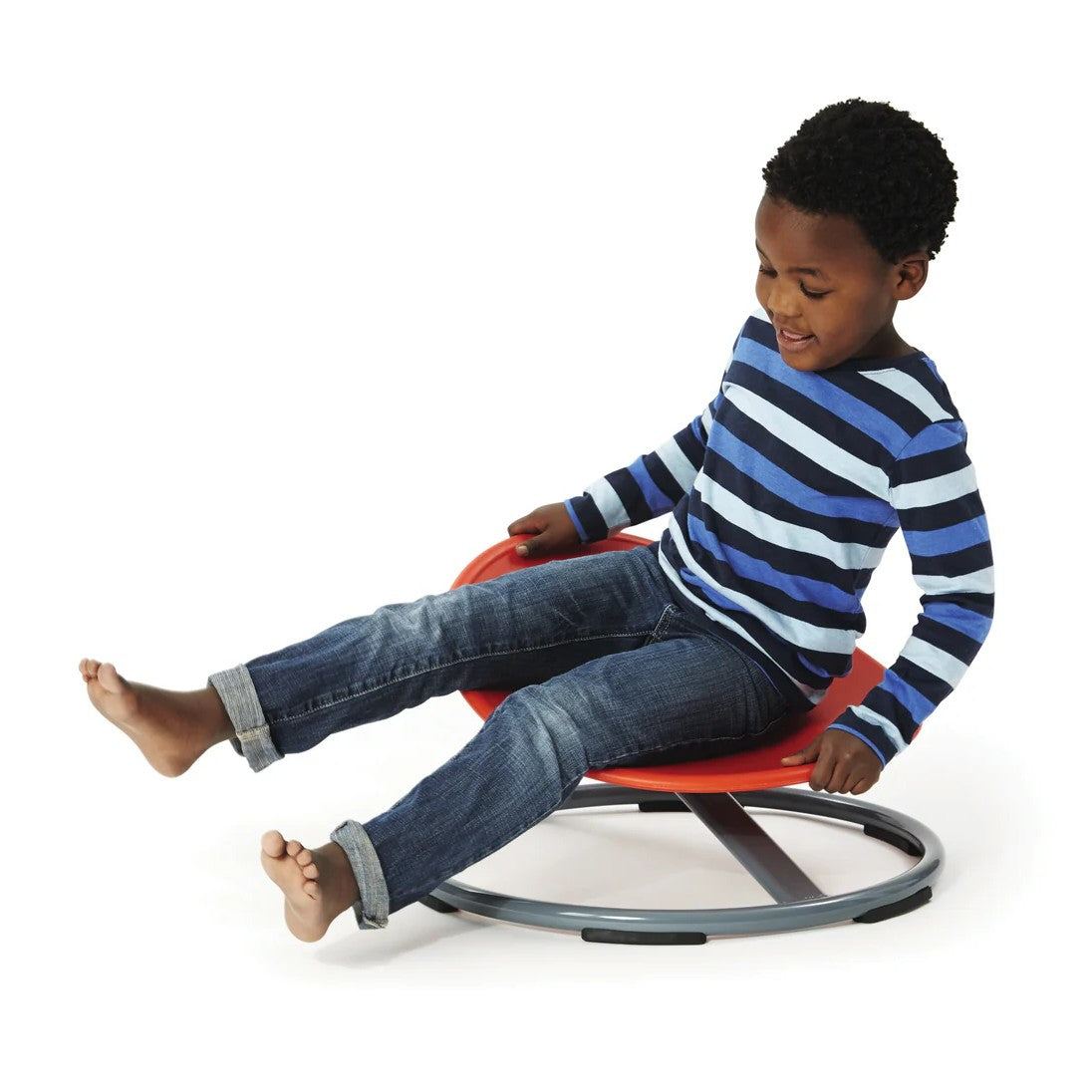 Boy using Gonge Balance Disc Spinning Seat