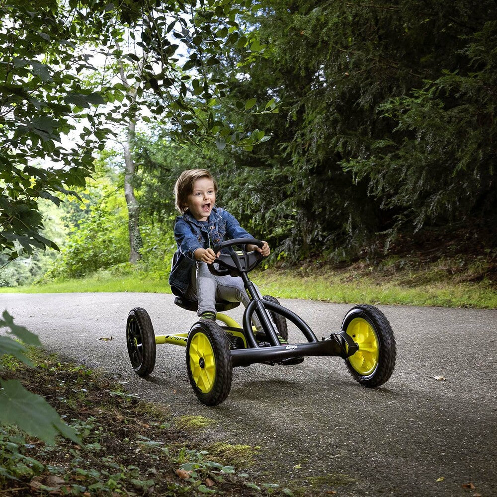 Girl Riding Berg Buddy Cross Go Kart