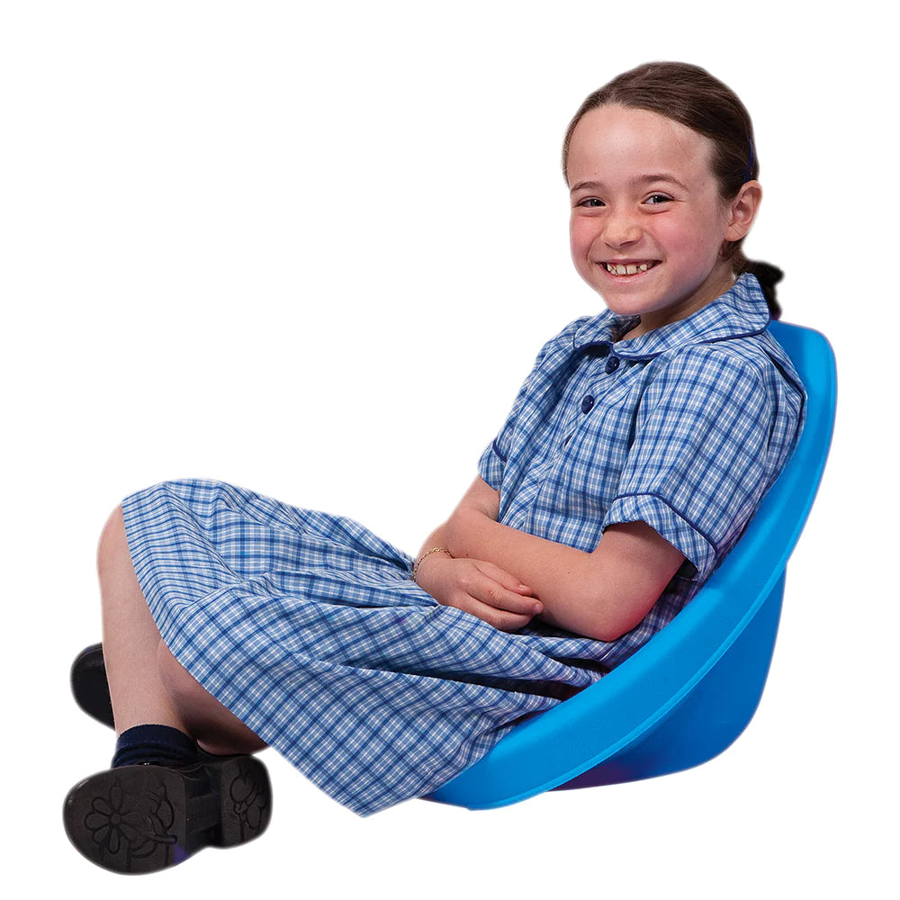 Scooprocker with girl sitting