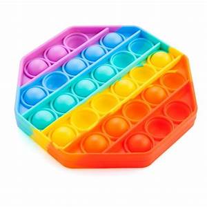 Hexagon rainbow pop it