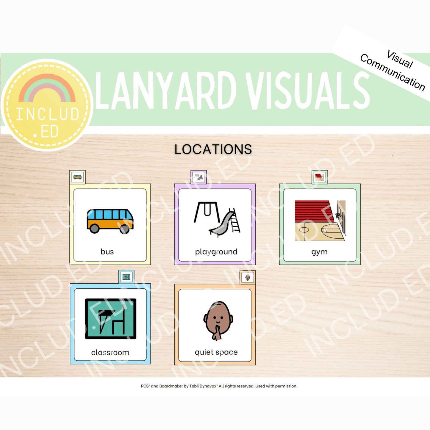 Included Education LanYard Visuals Expansion Pack Locations
