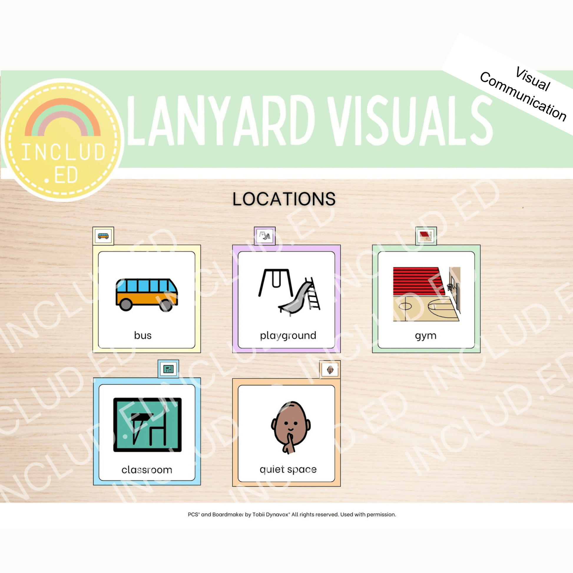 Included Education LanYard Visuals Expansion Pack Locations