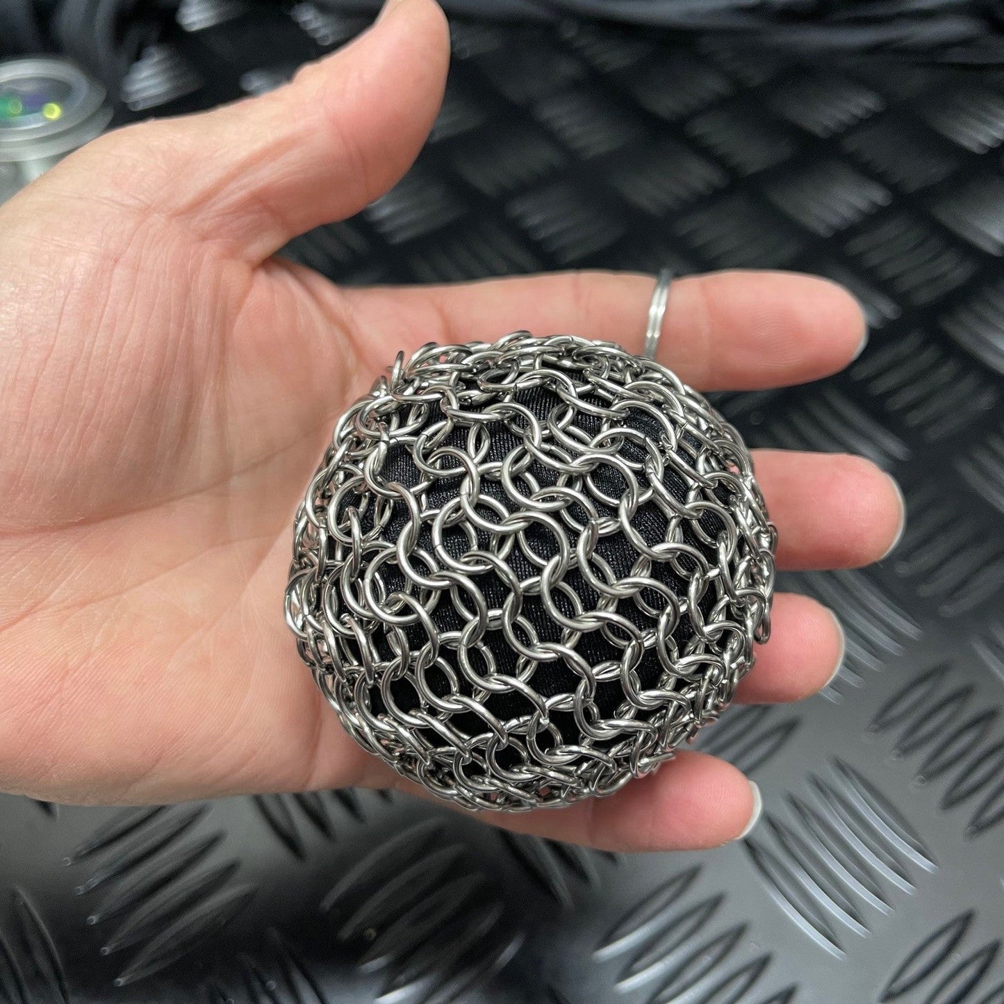 Kaiko Chain Maille Ball in hand