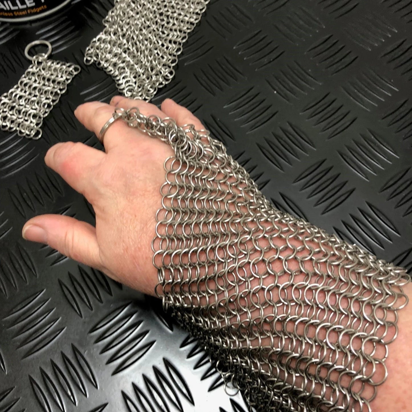 Kaiko Chain Maille Fidget on hand