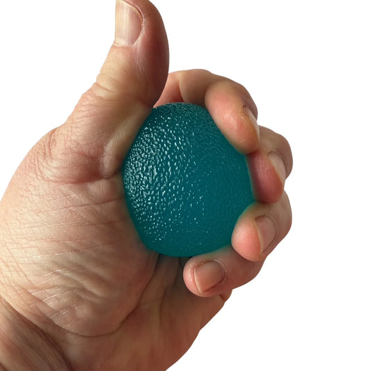 Kaiko Hand Strengthening Eggs Set of 3 Teal in hand