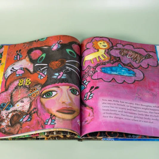 Kitty and I Book about anxiety pages inside