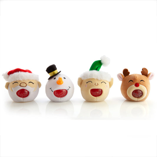 Smoosho Christmas Plush Ball Jellies Group