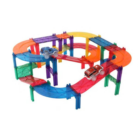 MNTL Magnetic Tiles Car Track Set