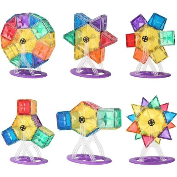 MNTL Magnetic Tiles Ferris Wheel Designs