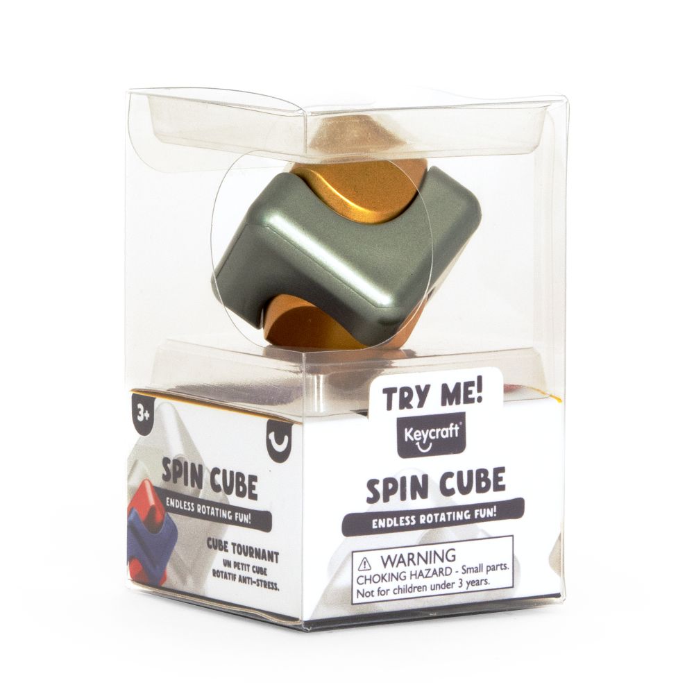 Metallic Spin Cube in package
