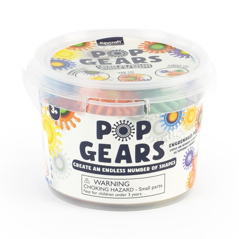 Pop Gears in bucket with lid on