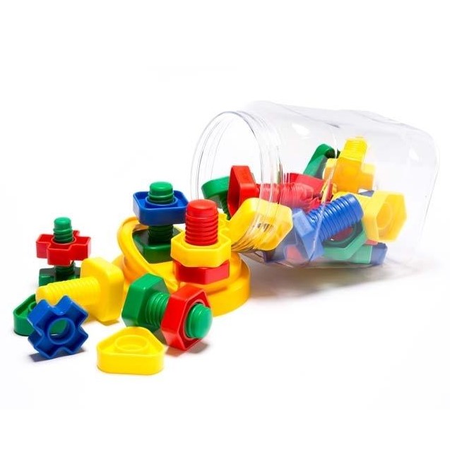 Nuts and Bolts Jar of 32