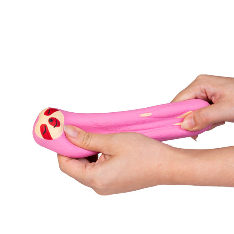 Pullie Pal Stretchy Sloth pink stretched