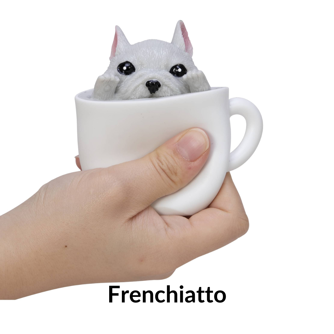 Schylling Pup in a Cup Fidget French Bulldog
