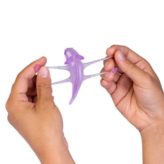 Sticky Stretchy Axolotl Purple stretched
