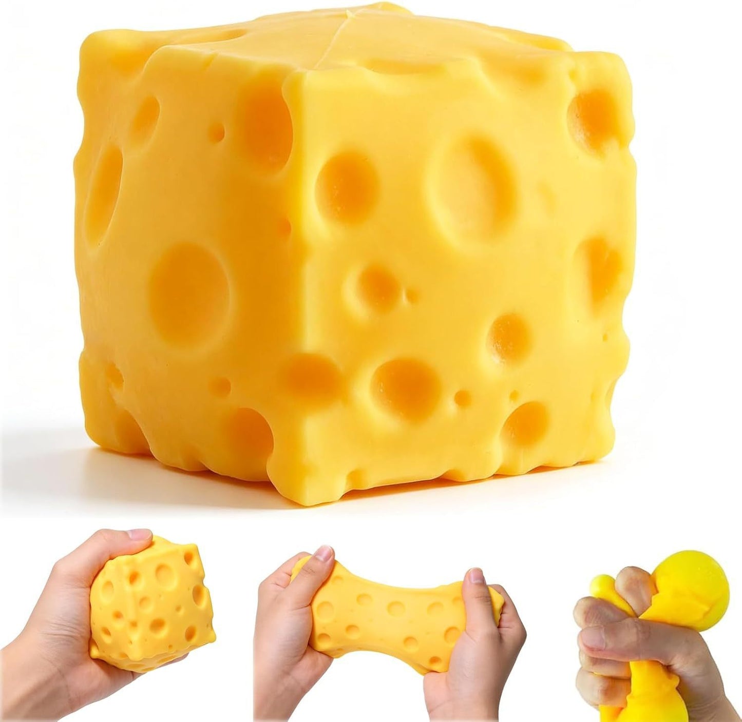 Squishy Cheese Cube 6cm