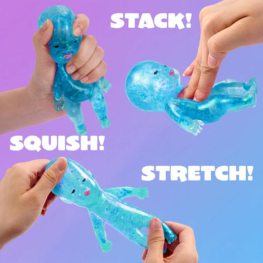 Squishy Glitter Maltose Gel Baby 14cm features