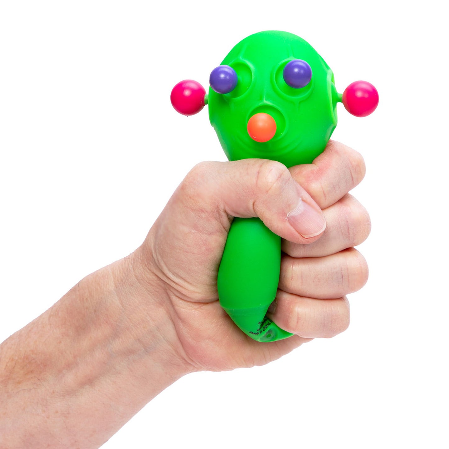 Hand squeezing Panic Pete Nee Doh