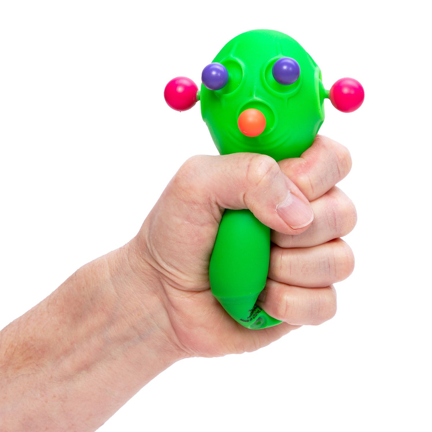 Hand squeezing Panic Pete Nee Doh