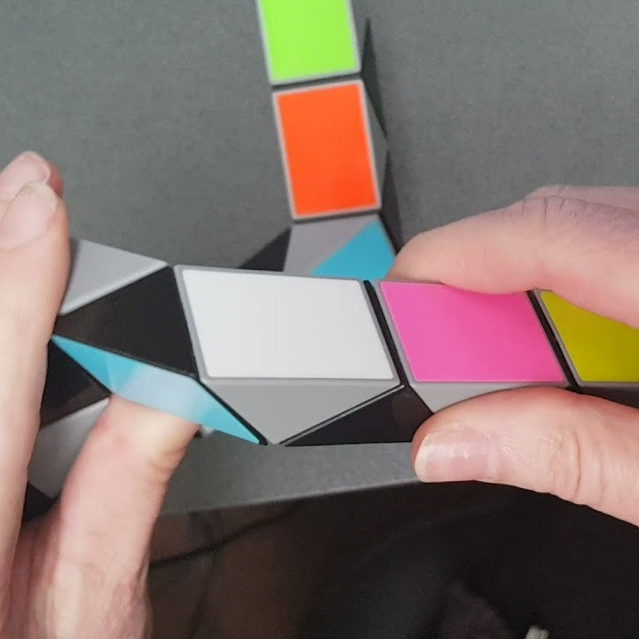 Large Fidget Snake Ruler in hand