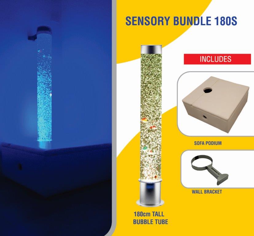 Bubble Tube Sensory Column Water Feature with LED lights
