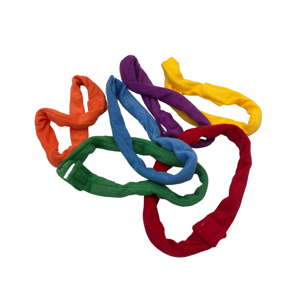 Sensory Sensations Pack of 6 Cloth Chew bands all colours