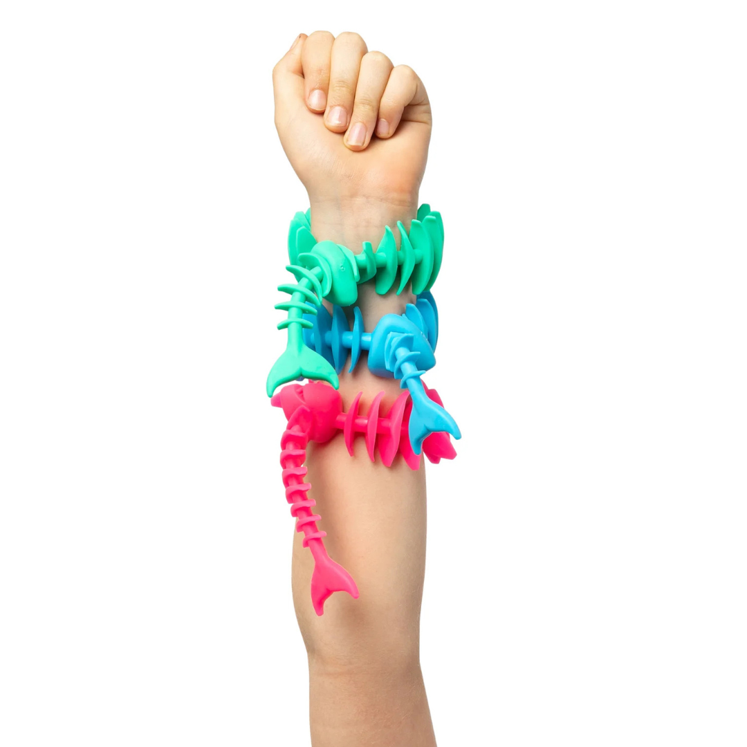fidget fish on wrist