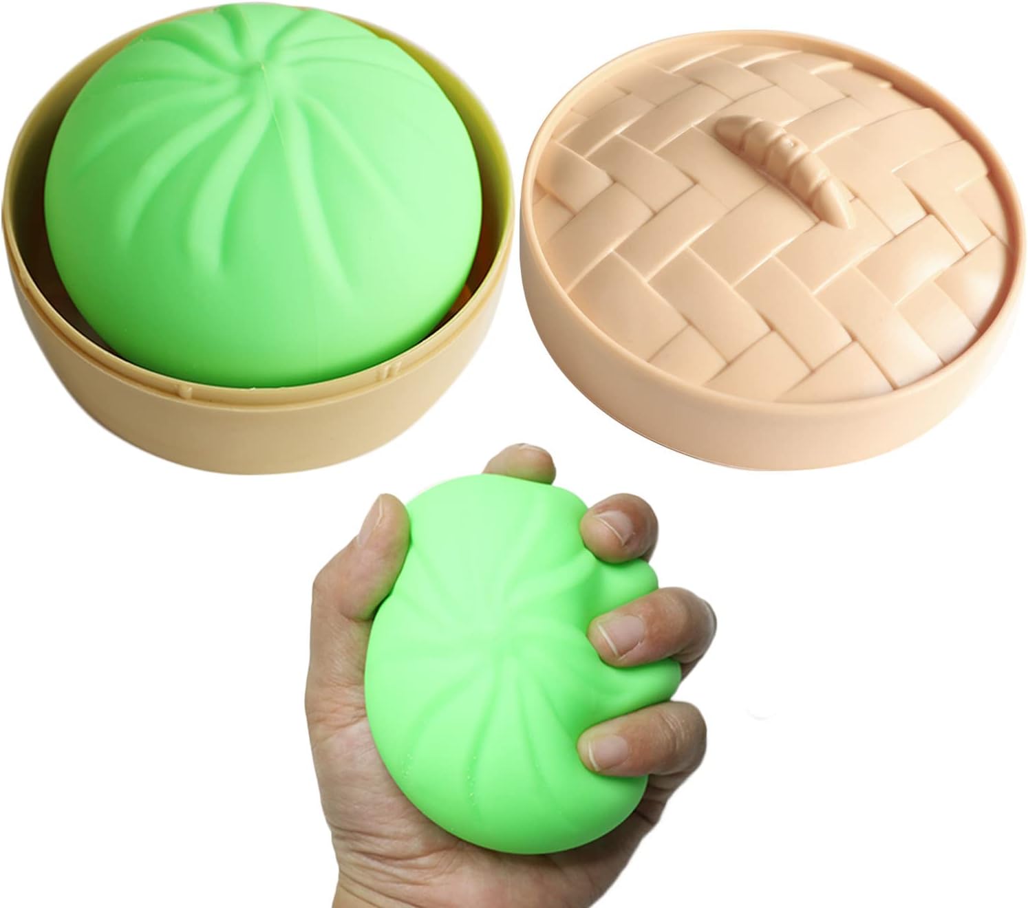 Sensory Street Steamed Bun Squishy  Green